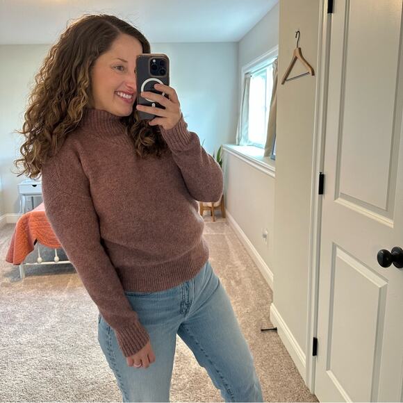 Madewell Purple Alpaca Wool Blend Sweater XS - Picture 3 of 11